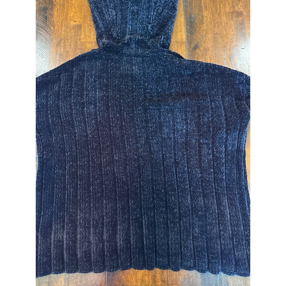 Antonio Melani Oversized Black Chenille Cowl Neck Sweater XS Cozy Fall Winter - Picture 3 of 8